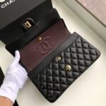 Chanel Classic Flap Bag 25cm Black Lambskin Leather with Gold Hardware - Image 8