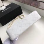 Chanel Classic Flap Bag 25cm Gold Hardware Lambskin Leather Spring/Summer Collection White - Image 4
