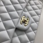 Chanel Classic Flap Bag 25cm Gold Hardware Lambskin Leather Spring/Summer Collection White - Image 7