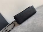 Chanel Classic Flap Bag 20cm Silver Hardware Caviar Leather Spring/Summer Collection Black - Image 3