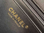 Chanel Classic Flap Bag 20cm Gold Hardware Caviar Leather Spring/Summer Collection Black - Image 6