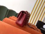 Chanel Classic Flap Bag 20cm Gold Hardware Caviar Leather Spring/Summer Collection Burgundy - Image 9