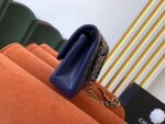 Chanel Classic Flap Bag 25cm Gold Hardware Lambskin Leather Spring/Summer Collection Navy Blue - Image 4