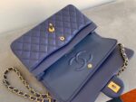 Chanel Classic Flap Bag 25cm Gold Hardware Lambskin Leather Spring/Summer Collection Navy Blue - Image 9