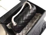Chanel Classic Flap Bag 20cm Silver Hardware Caviar Leather Spring/Summer Collection Black - Image 5