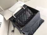 Chanel Classic Flap Bag 20cm Silver Hardware Caviar Leather Spring/Summer Collection Black - Image 2