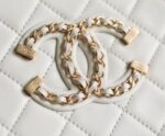 Chanel Chain Around CC Filigree Vanity Bag 18cm Caviar Leather Gold Hardware Spring/Summer Collection White - Image 9