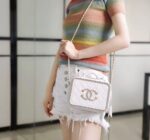 Chanel Chain Around CC Filigree Vanity Bag 18cm Caviar Leather Gold Hardware Spring/Summer Collection White - Image 14