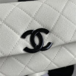 Chanel Classic Flap Bag 20cm White - Image 6