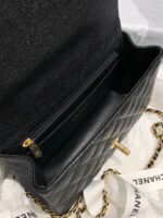 Chanel Classic Flap Bag 20cm Black - Image 8