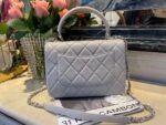 Chanel Classic Flap Bag 25cm Grey - Image 6