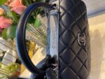Chanel Classic Flap Bag Medal Hardware 25cm Black - Image 4