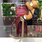 Chanel Chevron Boy Bag 25cm Caviar Leather Gold Hardware Spring/Summer Act 1 Collection Burgundy - Image 4