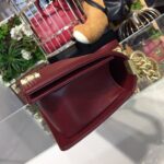 Chanel Chevron Boy Bag 25cm Caviar Leather Gold Hardware Spring/Summer Act 1 Collection Burgundy - Image 6
