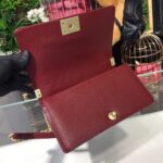 Chanel Chevron Boy Bag 25cm Caviar Leather Gold Hardware Spring/Summer Act 1 Collection Burgundy - Image 14