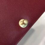 Chanel Chevron Boy Bag 25cm Caviar Leather Gold Hardware Spring/Summer Act 1 Collection Burgundy - Image 12