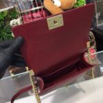 Chanel Chevron Boy Bag 25cm Caviar Leather Gold Hardware Spring/Summer Act 1 Collection Burgundy - Image 15