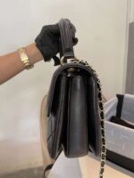 Chanel Classic Flap Bag Gold Hardware 25cm Black - Image 4