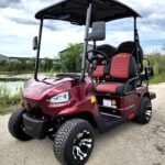 48V Electric 4-Seater Golf Cart Red Renegade X Edition with Utility Bed
