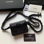 Chanel Classic Flap Bag 13cm Black - Image 4