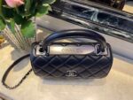 Chanel Classic Flap Bag Medal Hardware 25cm Black - Image 8