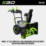 EGO POWER+ SNT2400 24 in. Two-Stage Snow Blower – Self-Propelled Electric - Image 2