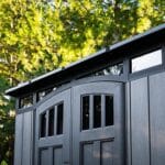 Lifetime 8' x 5' Modern Outdoor Storage Shed, Gray - Image 6