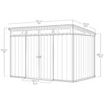 Keter Artisan 11' x 7' Customizable Storage Shed - Image 7