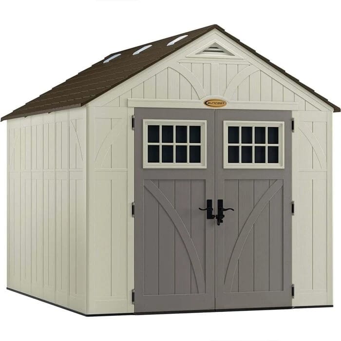 imgi_43_1-25-1-700x700-1 Suncast Tremont 8×10 Outdoor Resin Storage Shed – Durable Garden & Backyard Storage - Image 1