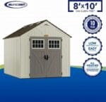 Suncast Tremont 8×10 Outdoor Resin Storage Shed – Durable Garden & Backyard Storage - Image 3