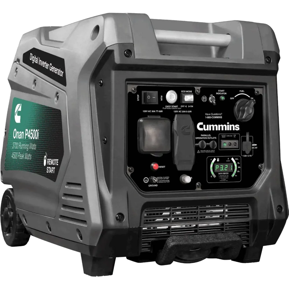 11_989e0cc3-2a01-4f2d-af35-760fa8fc4d31 Cummins Onan P4500i Inverter Generator – 4500W/3700W Portable Gas Generator with Remote Start - Image 1