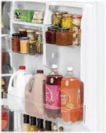 GE – 33 in. Wide 21.9 Cu. Ft. Top-Freezer Refrigerator with Garage Ready Performance – White - Image 7