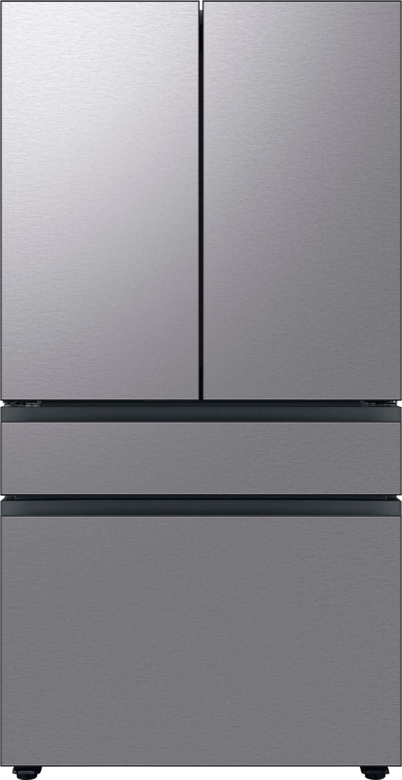 6493491_sd Samsung BESPOKE 36-Inch 29 Cu. Ft. 4-Door French Door Smart Refrigerator with Beverage Center – Stainless Steel - Image 1