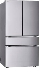 LG 36-Inch Standard-Depth MAX 29.6 Cu. Ft. 4-Door French Door Smart Refrigerator with Full-Convert Drawer – Stainless Steel Open Box - Image 3