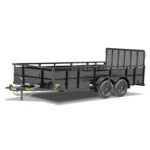 Big Tex 70TV 12×6.9 ft Tandem Axle Vanguard Utility Trailer – 7,000 lb GVWR | TSH1