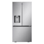 LG – 33-in Wide Standard-Depth MAX 24.5 Cu. Ft. Smart French Door Refrigerator with Dual Ice – Stainless Steel - Image 3