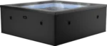 Wave Garda Eco Foam Hot Tub – 4-Person Square Spa with Integrated Heater
