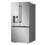 LG – 33-in Wide Standard-Depth MAX 24.5 Cu. Ft. Smart French Door Refrigerator with Dual Ice – Stainless Steel - Image 9