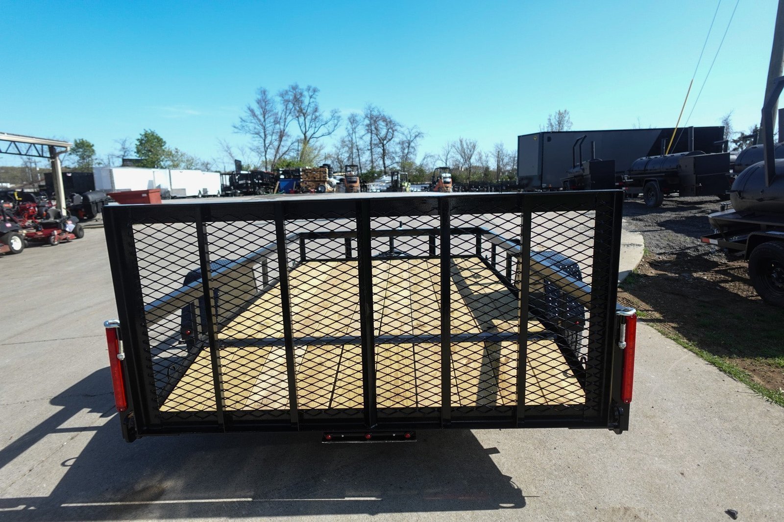 6? 4? x 10 Utility Trailer Dovetail Powder Coated With Gate 3,500lb Axle - Image 8