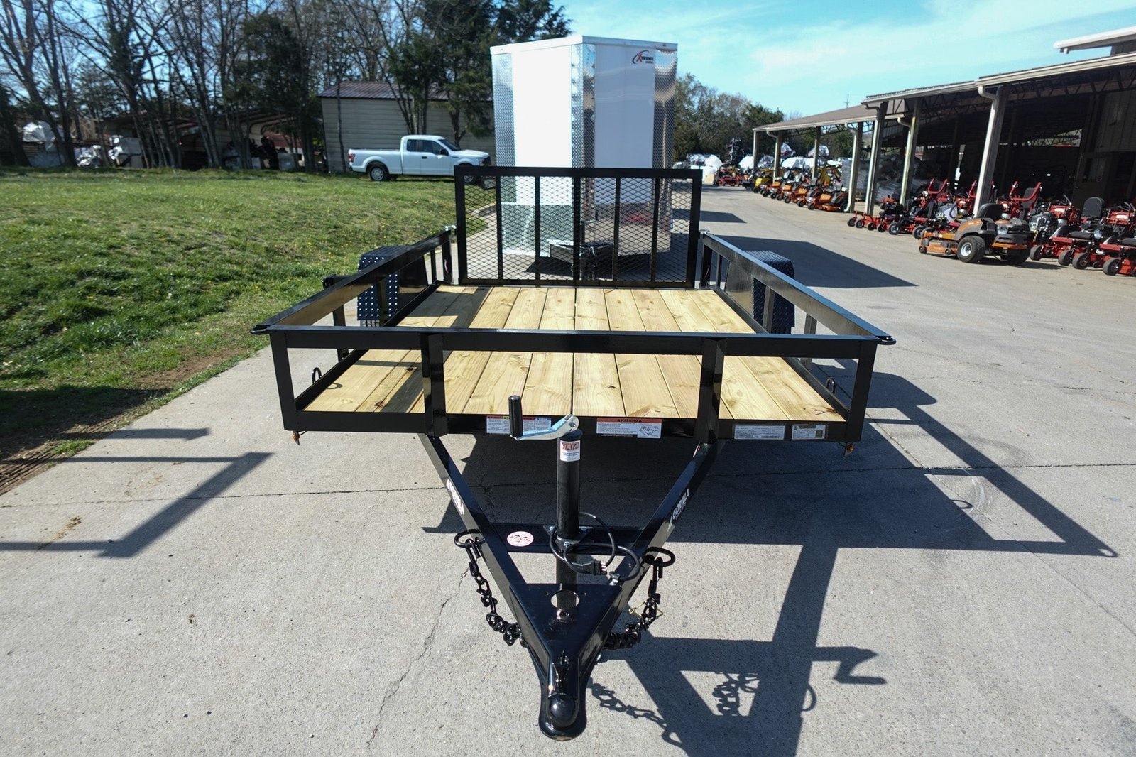 6? 4? x 10 Utility Trailer Dovetail Powder Coated With Gate 3,500lb Axle - Image 3