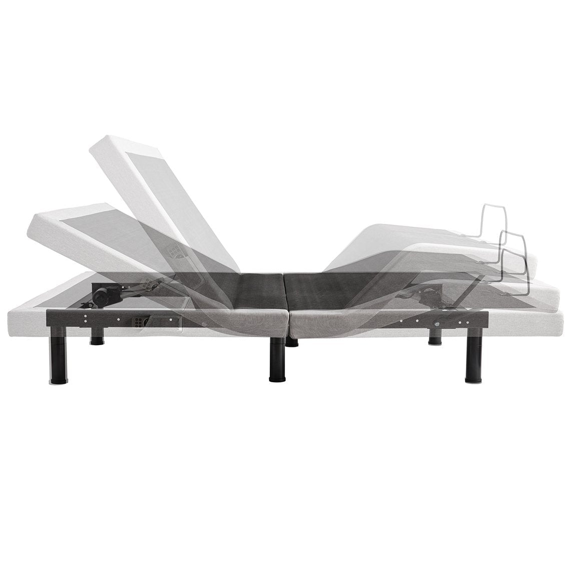 Malouf Structures™ M555 Smart Adjustable Bed Base – 5 Preset Positions including Zero Gravity, Advanced Vibrational Massage, and Bluetooth App Control - Floor Model - Image 4